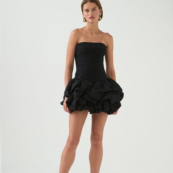 Aje Violette Bubble Hem Mini Dress